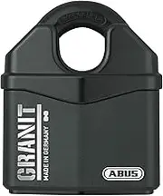 ABUS Granit 37RK/80 SZP Premium Padlock for The Highest Demands, Increased Shackle Protection, Security Level 10, Includes 2 Keys and Security Card, Black, 79172, 80 mm