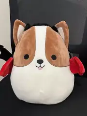 Squishmallows Reginald Corgi Puppy Dog 14" Plush Halloween Devil Bat #325713