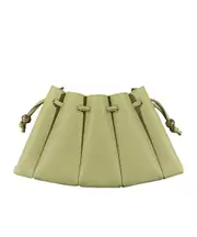 Themoirè Dafne Bottalato Drawstring Shoulder Bag One size OLIVE