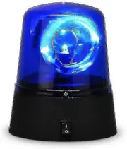 Wwxx XHW Rotating Blue Led Police Car Beacon Disco Party Dj Light Lamp Rave Strobe Siren