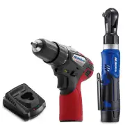 ACDelco G12 3/8" Ratchet Wrench & Drill Driver Combo Kit ARW1209-K16