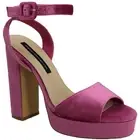 French Connection Denim Womens FCTRYN Pink Platform Heels 7.5 Medium (B,M) 4046