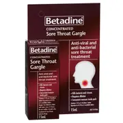 Betadine Concentrated Sore Throat Gargle 15mL