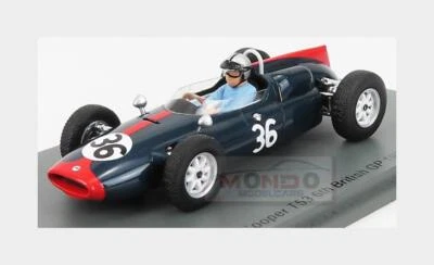 1:43 Spark Cooper F1 T53 #36 British Gp 1961 R.Salvadori Blue Red S8060 Model