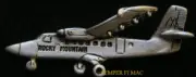 ROCKY MOUNTAIN TWIN OTTER DHC-6 PEWTER LAPEL HAT PIN UP DeHavilland PILOT CREW