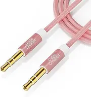 Aux Cable(3Ft/0.9M), 3.5mm Audio Cable Male to Male,1/8 Auxiliary Stereo Cable Aux to Aux for Headphones, Phones, iPads, 2018 Mac Mini, Speaker,Home/Car Stereos & More,Pink