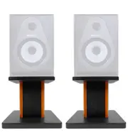 Rockville 8” Wood Studio Monitor Speaker Stands For Samson Resolv SE6