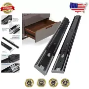 High-Durability 22 Inch Soft Close Drawer Slides - 10 Pairs with Mounting Kit