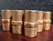 5-PK Mueller W 01125 Copper Adapter, 3/8” (1/2“ODx3/8”) CxM WC-401 (G)