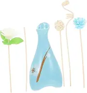 Ceramic Aromatherapy Set Rattan Diffuser Essential Oil Diffuser Stylish Home Decor for Bedroom