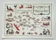 1960's The Land of the Pennsylvania Dutch Paper Placemats WS7C