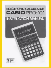DATAMATH CALCULATOR MUSEUM: Casio PRO-101 Instruction Manual - SCANNED PDF
