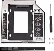 HDD Bracket, 2.5in I II III HDD Internal Hard Disk Drive CD/DVD-ROM Bracket,SSD HDD Metal Mounting Bracket Adapter Hard Drive Holder for Lenovo ThinkPad/ / / / ,Etc