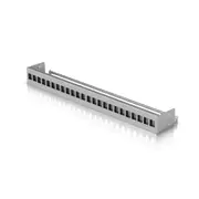Ubiquiti 24-Port Blank Keystone Patch Panel, Silver, 1U 24-port, Ideal for Keystone Module Installation, Incl 2Yr Warr