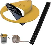 Flip N’Slide Bucket Lid Mouse/Rat Trap丨Mouse Bucket Device,Mouse Traps Humane — Mouse Trap Cage for Indoor Outdoor (1pack)