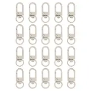 Lobster Claw Clasps, 20Pcs 33mm - Metal Swivel Clasps Snap Hook (Light Brown)