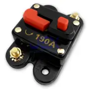 190 Amp In-Line Circuit Breaker Solar/Audio/Car/RV 190A/190AMP Fuse 12V/24V DC