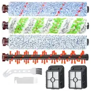 Crosswave Brush Replacement Parts and Filter for Crosswave 2328 1785 2306 3888A Vacuum Brush Rolls and Filter