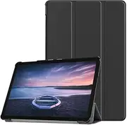 Kepuch Custer Case for Samsung Galaxy Tab S4 10.5 T830 T835 T837,Ultra-Thin PU-Leather Hard Shell Cover for Samsung Galaxy Tab S4 10.5 T830 T835 T837 - Black