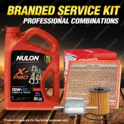 Oil Air Fuel Filter + 5L XPR15W50 Service Kit for Holden Vectra ZC V6 3.2L 03-05