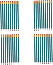 STOBOK Sets Pre-sharpened Pastel Pencils Large Wooden Sketching Pencils for Students Artists Latex Erasers Comfortable Hexagonal Grip Vibrant Colors Pcs