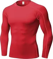 [SPVISE] Men's Long Sleeve Compression Shirts Cool Dry Sun Protection Sports Baselayer Undershirts Running Gym Tops Lightweight