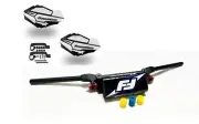 Fasst Flexx 15 Handlebars Blue Powermadd Sentinel Handguards Black White ATV