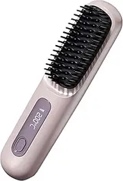 Numoya Go Brush Pro, Numoya Portable Straightener Brush, Flat Iron Hair Straightening Curler 2025 New Gobrush Straightener For Women