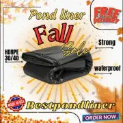 Pond Liner 25x40 Resistant HDRPE, No underlay needed, Free shipping, Fall sale!