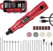 HARDELL Mini Cordless Rotary Tool 3-Speed Power Rotary Tool 60pc