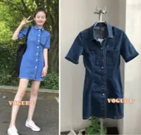 在飛比找Yahoo!奇摩拍賣優惠-☆VOGUE U☆西班牙ZARA~必買好身型短袖牛仔襯衫 翻