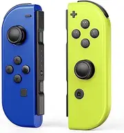 Joy Cons for Switch Controllers, Wireless Replacement for Switch Joycons, Left and Right Controllers Support Sports Dual Vibration,Wake-up Motion Control(Blue and Yellow)