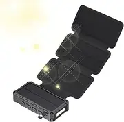 Solar Powerbank,Hand-Cranked Battery Bank Charger with LED Light - Portable Foldable Powerbank for Traveling Home Fishing Hiking Cycling