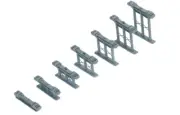 Hornby R658 OO Gauge Incline Piers