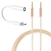 Durable Type C to 3.5mm Cable & 3.5mm Male to Male Cable for OnePlus 10 Pro 5G
