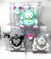 Buff Monster Miao And Mousubi Three Colorway Designer Art Vinyl Toy Set