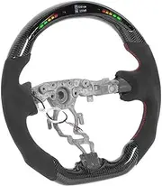 Steering Wheel Control Carbon Fiber LED Shift Lights Display Steering Wheel Suede Compatible With Nissan 370z 2009-2020