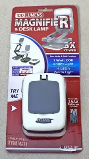 100 Lumens Magnifier And Desk Lamp 3 Times The Power Brand