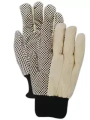 MAGID MultiMaster PVC Dotted Cotton Canvas Chore Gloves, 12 Pairs, Size Large...