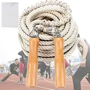 CZ-XING Skipping Rope, Multiplayers Long Jump Rope 5Meters -7Meters -10Meters Wooden Handle for Kids and Adult Best Team Group Skipping Rope for School Sport and Outdoor Activity