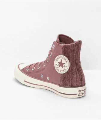 NEW Converse Chuck Taylor All Star Cozy Utility Saddle Dark Wine High Top Shoes