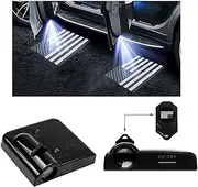 2PCS Car Door Lights Logo Projector, Wireless Car Door Logo Light, LED Welcome Courtesy Light Ghost Shadow Projector Lamp, Holeless Magnet Sensor Light Accessories
