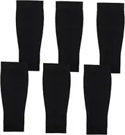 WHAMVOX 3 Pairs Sports Knee Pads Leg Sleeves for Men Compression Sleeves for Women Calf Leg Wraps Knee Wraps for Weightlifting Mens Shin Guards Soccer Adult Soccer Shin Guards Black