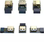 USB 2.0 9Pin Interface Front Panel Header Adapter USB2.0 Extender Card Converter