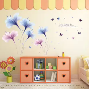 五象設計 免運 壁貼 貼紙 房間裝飾 夢幻蘭花