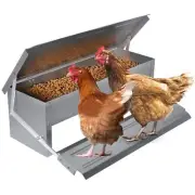 Aluminum Auto Chicken Feeder Automatic Chook Poultry Treadle Self Opening Coop