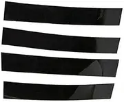 qzmty 4Pcs Door Window Trim Cover Stickers,Fit for Dodge, Ram 1500 2500 3500 Crew Quad Extended Cab 2002-2008 Car Pillar Posts Decoration Side Door Window Pillar Posts Cover