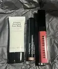 New, Authentic Bobbi Brown Full Size LipGloss, Travel Shadow Stick & Face Base