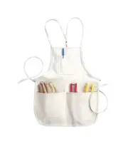 CLC Custom Leathercraft C11 Loop Neck Bib Apron, 4-Pocket, White