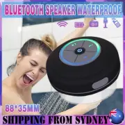 Portable LED Waterproof Wireless Bluetooth Speaker for Shower Bathroom Subwoofer